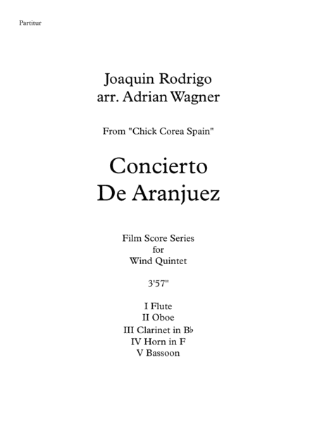 Concierto De Aranjuez Wind Quintet Arr Adrian Wagner Page 2