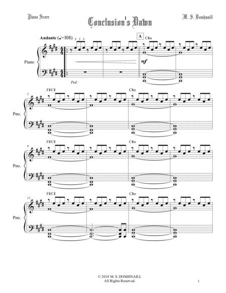Conclusions Dawn Solo Piano Version Page 2