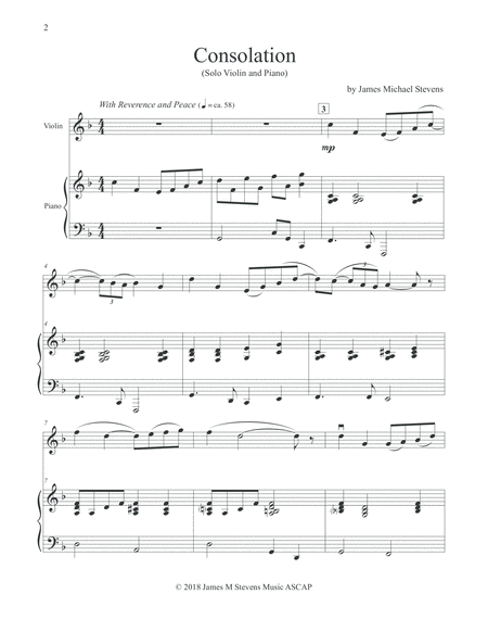 Consolation Violin Piano Page 2