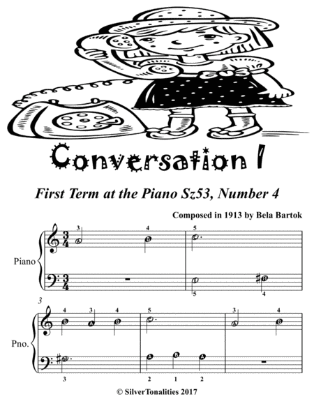 Conversation 1 First Term At The Piano Sz53 Number 4 Easiest Piano Page 2