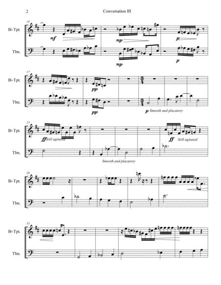 Conversation Iii For Trumpet In Bb And Trombone Page 2