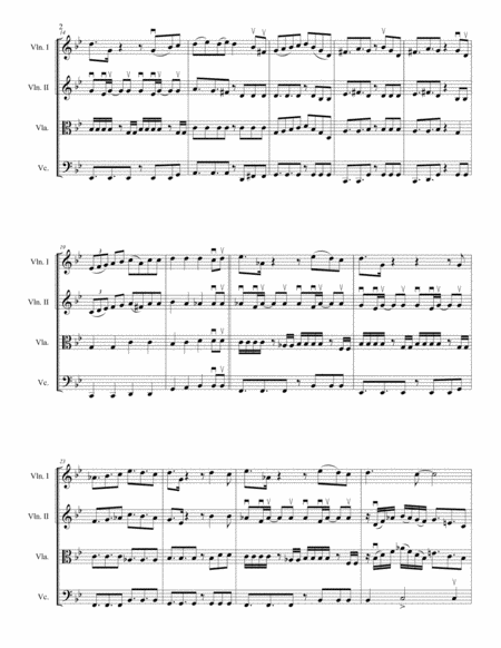 Copacabana At The Copa For String Quartet Page 2