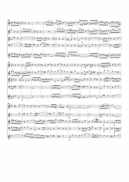 Coro Aria Aller Augen Warten Herr From Cantata Bwv 23 Arrangement For 5 Recorders Page 2