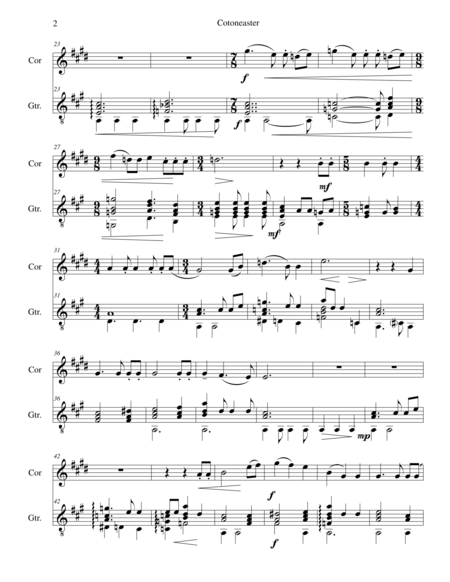 Cotoneaster For Cor Anglais And Guitar Page 2