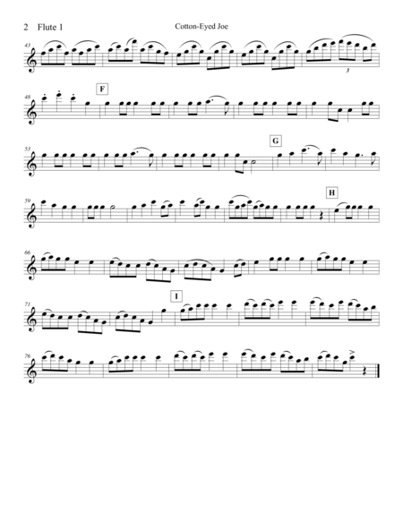 Cotton Eyed Joe For Woodwind Duets Page 2