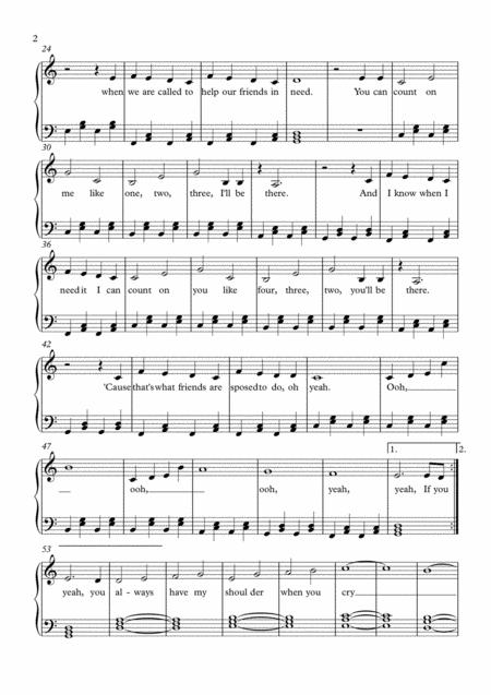 Count On Me Bruno Mars Easy Piano With Lyrics Simplified Rh Rhythm Page 2