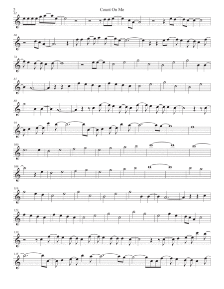 Count On Me Easy Key Of C Oboe Page 2