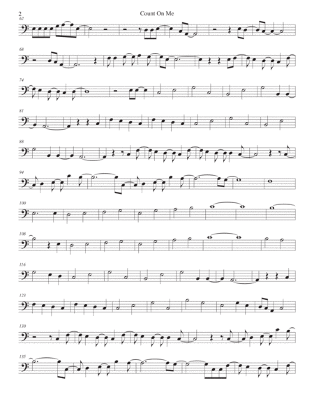 Count On Me Original Key Bassoon Page 2