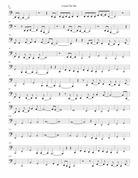 Count On Me Original Key Tuba Page 2