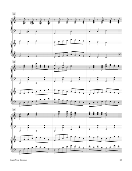 Count Your Blessings 2 Pianos 4 Hands Page 2