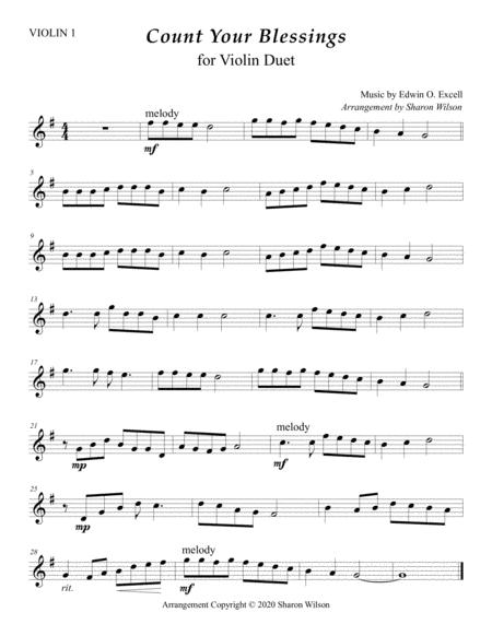 Count Your Blessings For Violin Duet Page 2