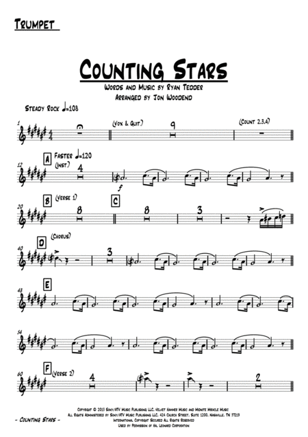 Counting Stars 7 Piece Horn Chart Page 2