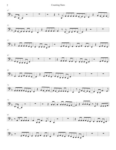 Counting Stars Tuba Page 2