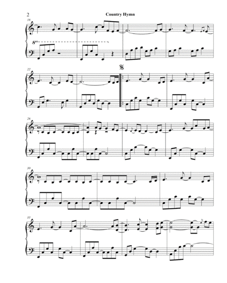 Country Hymn Piano Solo By Christopher Boscole Page 2