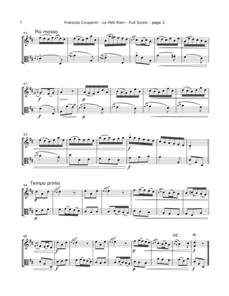 Couperin F Le Petit Rien For Violin And Viola Page 2