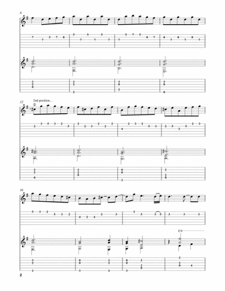 Courante From Lute Sonata In D Major Page 2