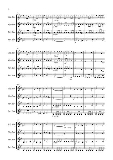 Coventry Carol For Saxophone Quartet Page 2