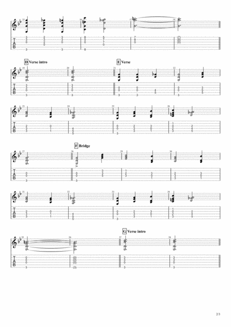 Coventry Carol For Solo Fingerstyle Guitar Page 2