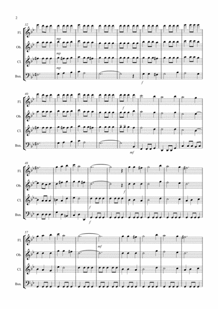 Coventry Carol For Wind Quartet Page 2