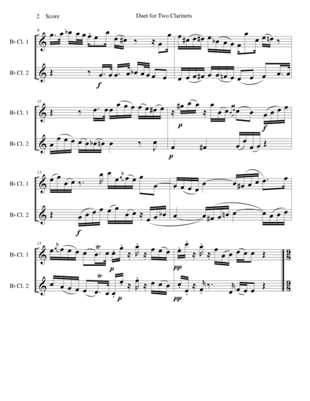 Cpe Bach Duet For Two Clarinets Page 2