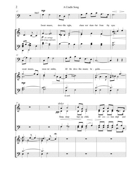 Cradle Song Choral Setting By Cliff Brock Page 2