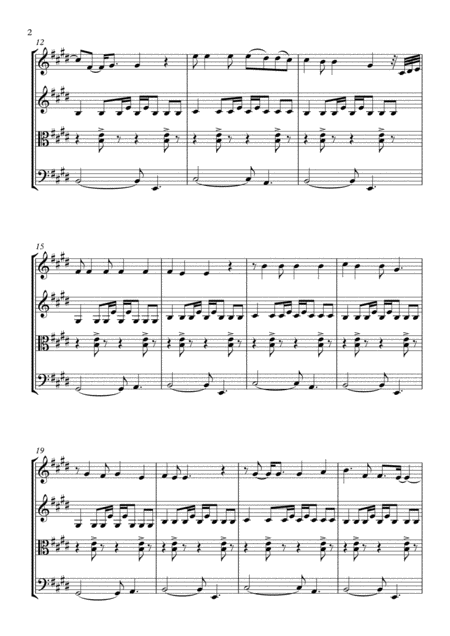 Crash Into Me String Quartet Page 2