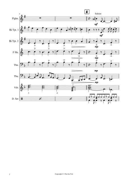 Crazy Willy Nelson Flgelhorn Solo With Brass Quintet Optional Vibraphone Drumset Page 2