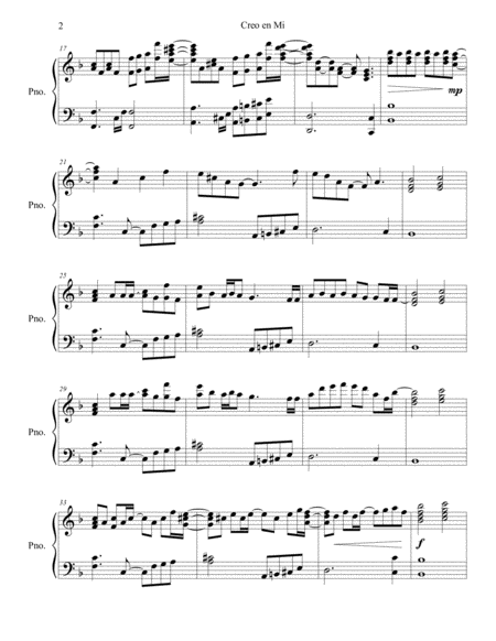 Creo En Mi Piano Solo Page 2