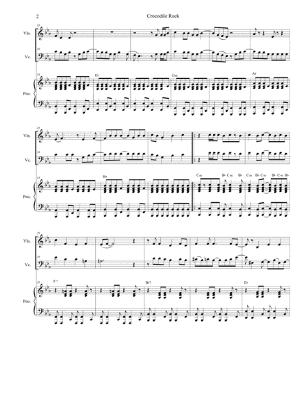 Crocodile Rock Duet For Violin And Cello Page 2