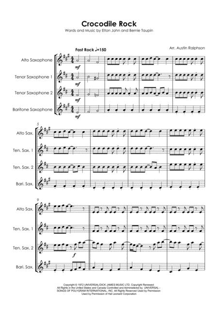 Crocodile Rock Sax Quartet Page 2