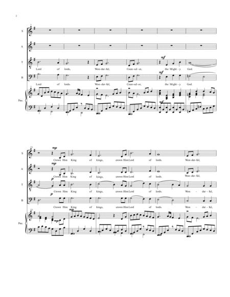 Crown Him King Of Kings Satb Reduction To Page 2