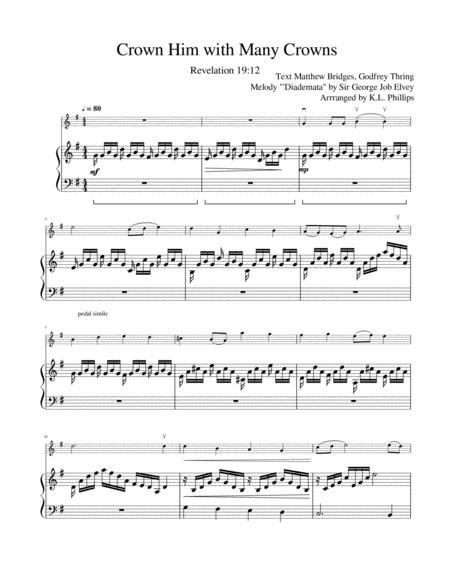 Crown Him With Many Crowns Violin Solo With Piano Accompaniment Page 2