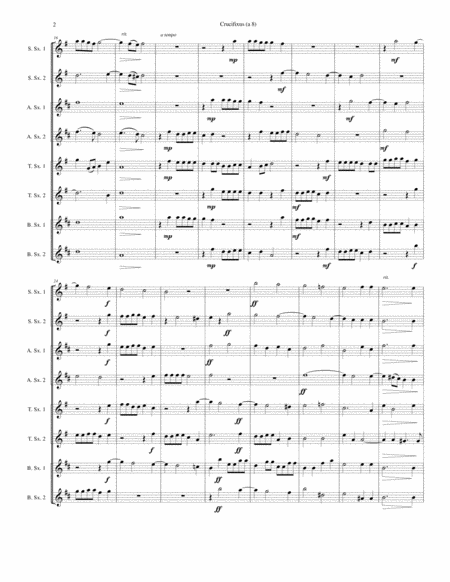 Crucifixus A 8 For Saxophone Octet Page 2