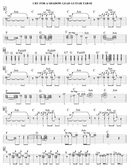 Cry For A Shadow Guitar Tab Page 2