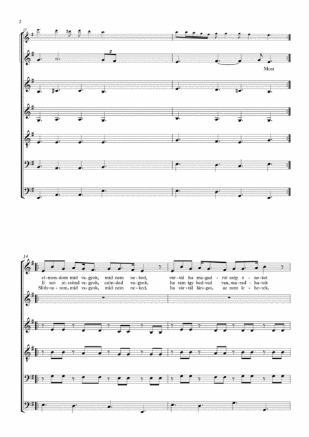 Cseh Philipp Csnded Vagyok I M Your Silence Satb Page 2