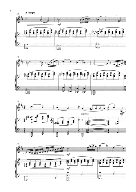 D Shostakovich Romance From The Film The Gadfly Clarinet In Bb And Piano Page 2