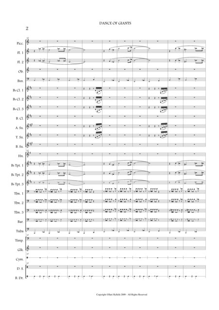 Dance Of Giants For Concert Band Page 2