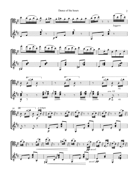 Dance Of The Hours For Cello And Guitar Page 2