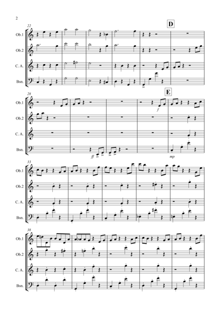 Dance Of The Hours For Double Reed Quartet Page 2