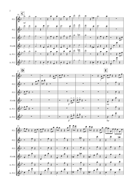 Dance Of The Hours For Flute Quartet Page 2