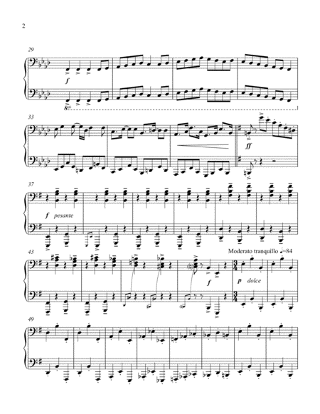 Dance Of The Knights Montegues And Capulets By Prokofiev For 4 Hands Page 2