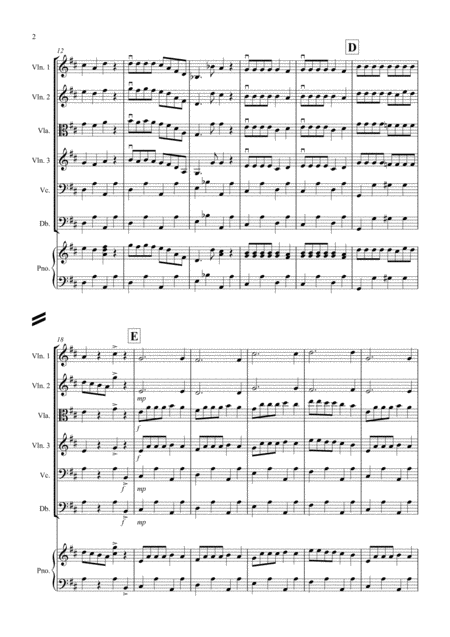 Dance Of The Reed Pipes Fantasia From Nutcracker For String Orchestra Page 2
