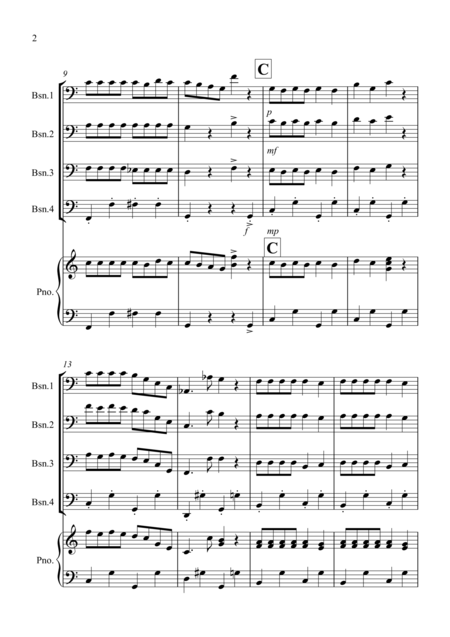 Dance Of The Reed Pipes Fantasia From The Nutcracker For Bassoon Quartet Page 2