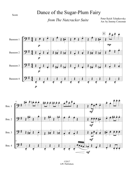 Dance Of The Sugar Plum Fairy For Bassoon Quartet Page 2