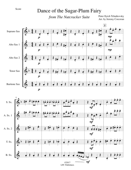 Dance Of The Sugar Plum Fairy For Saxophone Quartet Satb Or Aatb Page 2