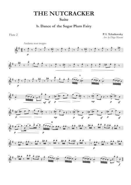 Dance Of The Sugar Plum Fairy From Nutcracker Suite For Flute Quartet Page 2