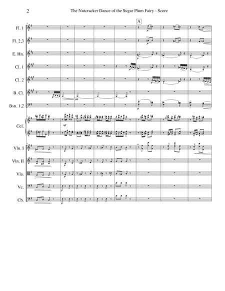 Dance Of The Sugar Plum Fairy From The Nutcracker For Full Orchestra Page 2