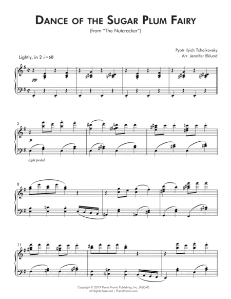 Dance Of The Sugar Plum Fairy Intermediate Piano Page 2