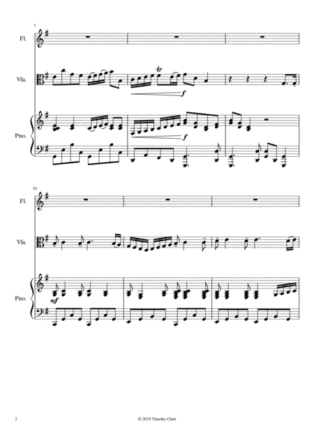 Dance Suite For Flute Viola Piano I Allemande Page 2