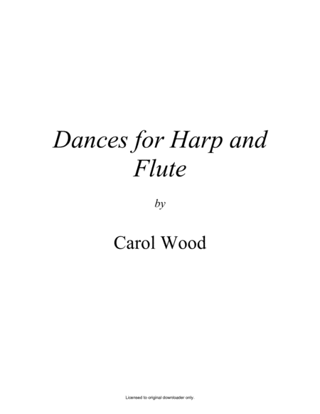 Dances For Harp And Flute Page 2
